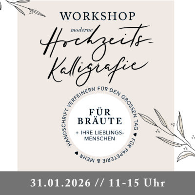 Moderne Hochzeits-Kalligrafie 31.01.2026