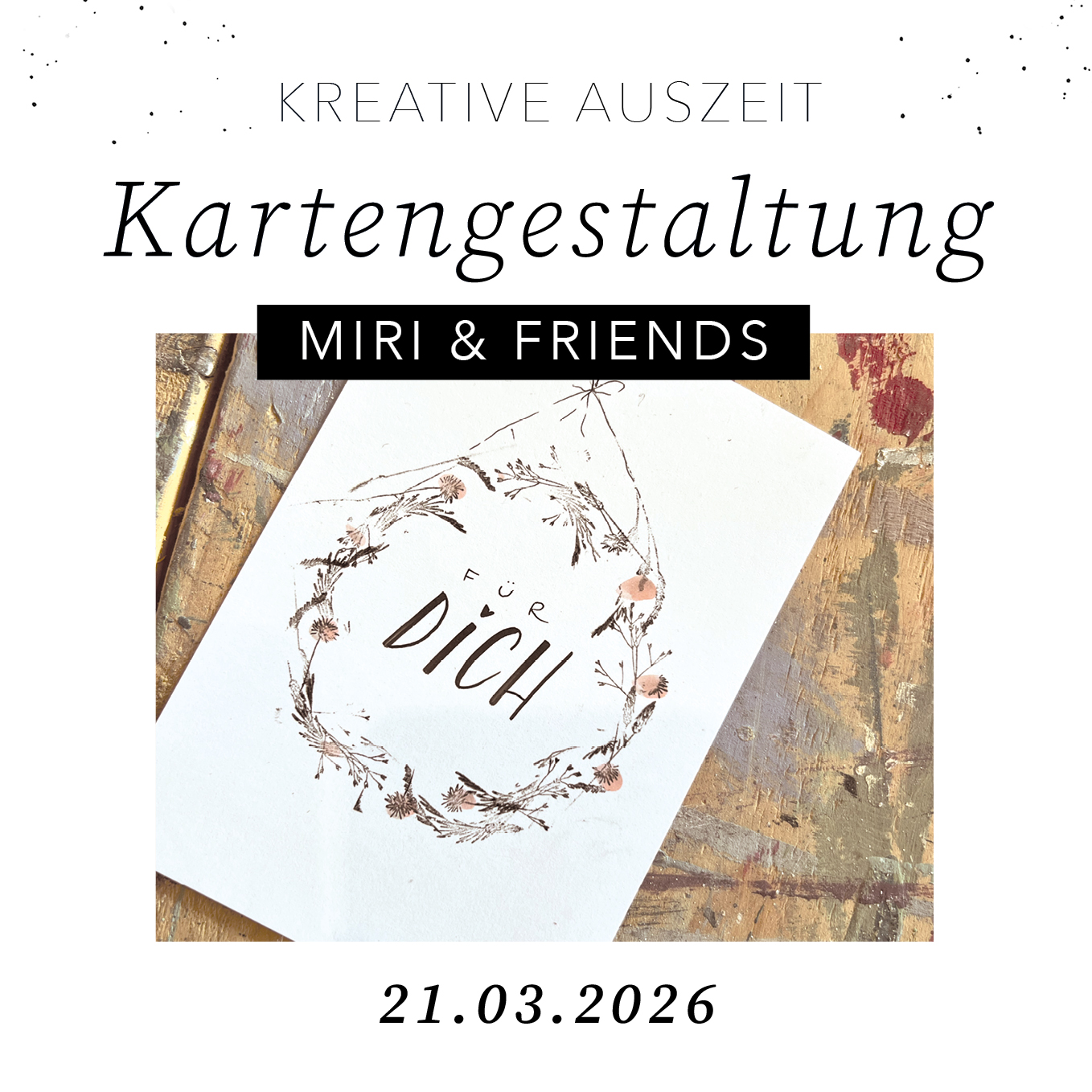 Miri & Friends kreative Auszeit - Kartengestaltung