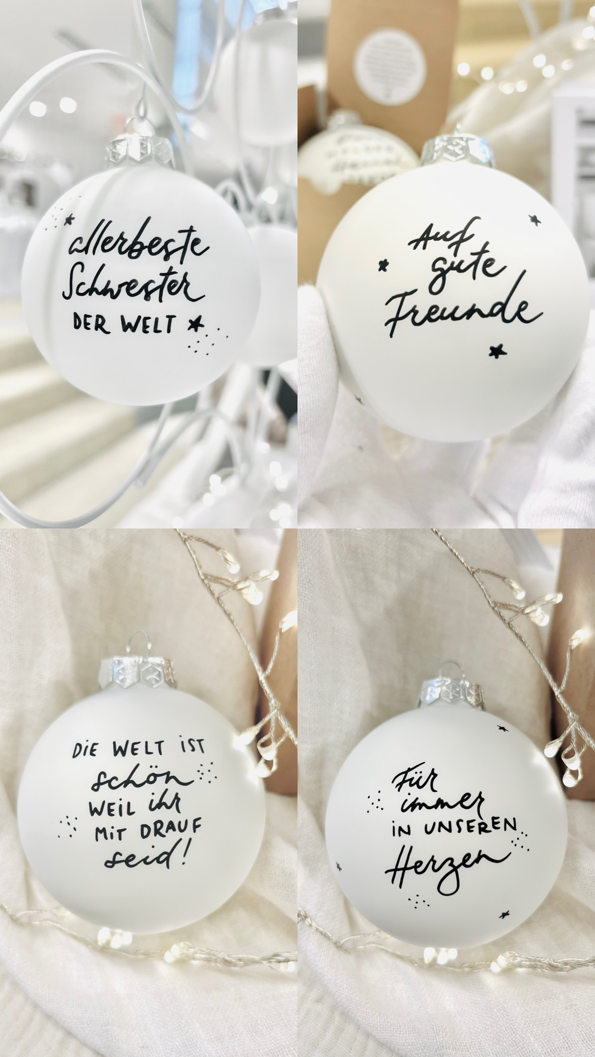 Weihnachtskugel handbeschriftet in Geschenkbox – Bild 13